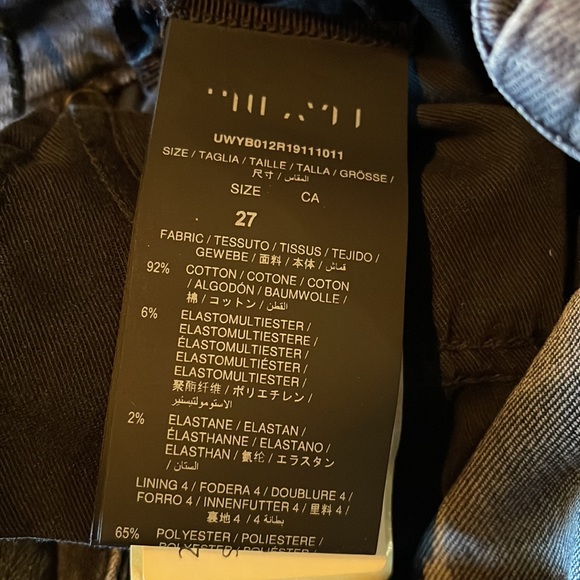 BEN TAVERNITI UNRAVEL PROJECT Black Distressed Skinny Jeans SIze 4 (US) - Picture 12 of 12